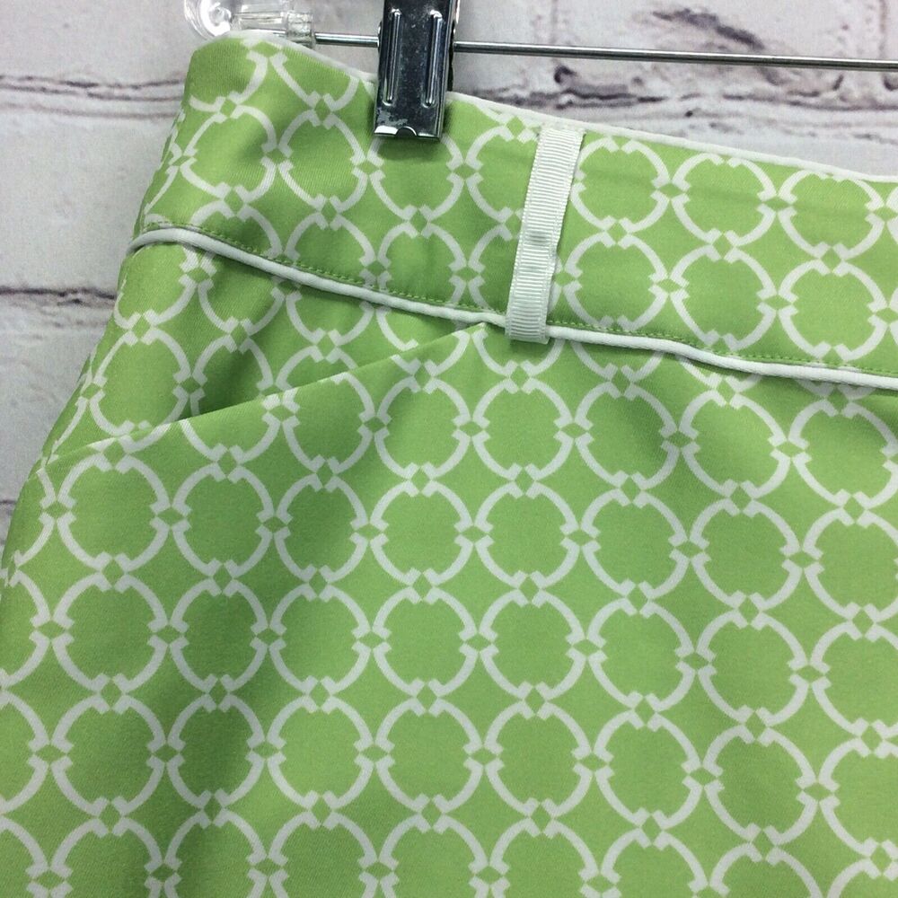 Tail White Label Golf Skort Women's Size 12 Green/White Lattice Print Athleisure - Picture 3 of 10